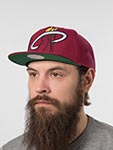 Бейсболка MITCHELL NESS арт. HS10521-MHERED1 Miami Heat NBA (бордовый)